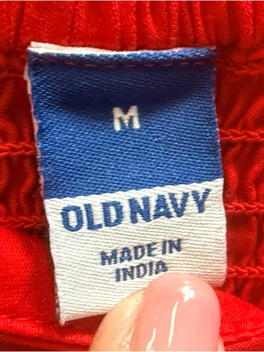 Old Navy vibrant red